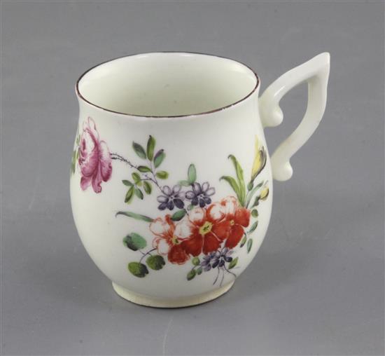 A Derby coffee cup, c.1758-60, h. 6.7cm